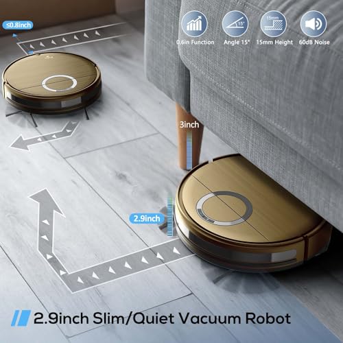 Robot Vacuum and Mop Combo with Self-Empty Base