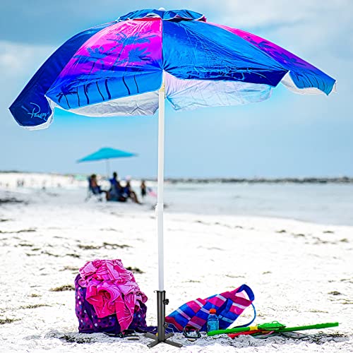 Outdoor Lawn Umbrella Stand With 4 Prong,1.9'' Diameter Adjustable Inground Stand Anchor,Stainless Steel Beach Sun Umbrella Stake,Outdoor Parasol Base Mount,Umbrella Holder For Sand, Yard, Backyard #TOP5