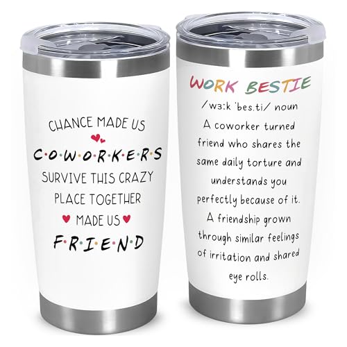 Affordali Work Besties Gifts for Women - Tumbler for Coworker