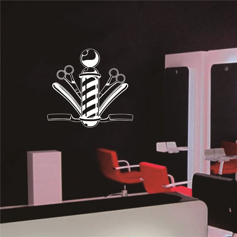 Large Hair Salon Wall Decal - 45x56 Inch Vinyl Sticker For Barbershop & Stylist Decor