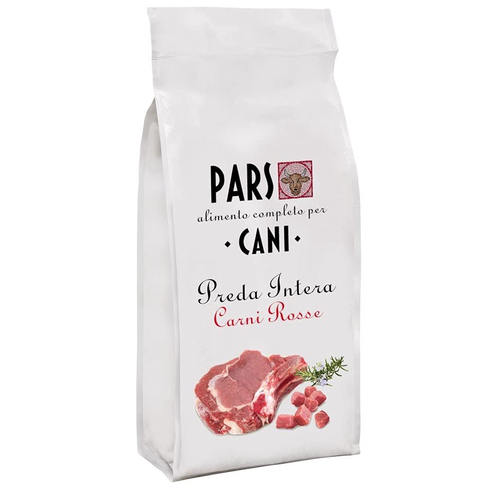 PARS Preda Intera Carni Rosse Cibo Secco per Cane da 12 kg Con Bovino Agnello Verdure e Riso