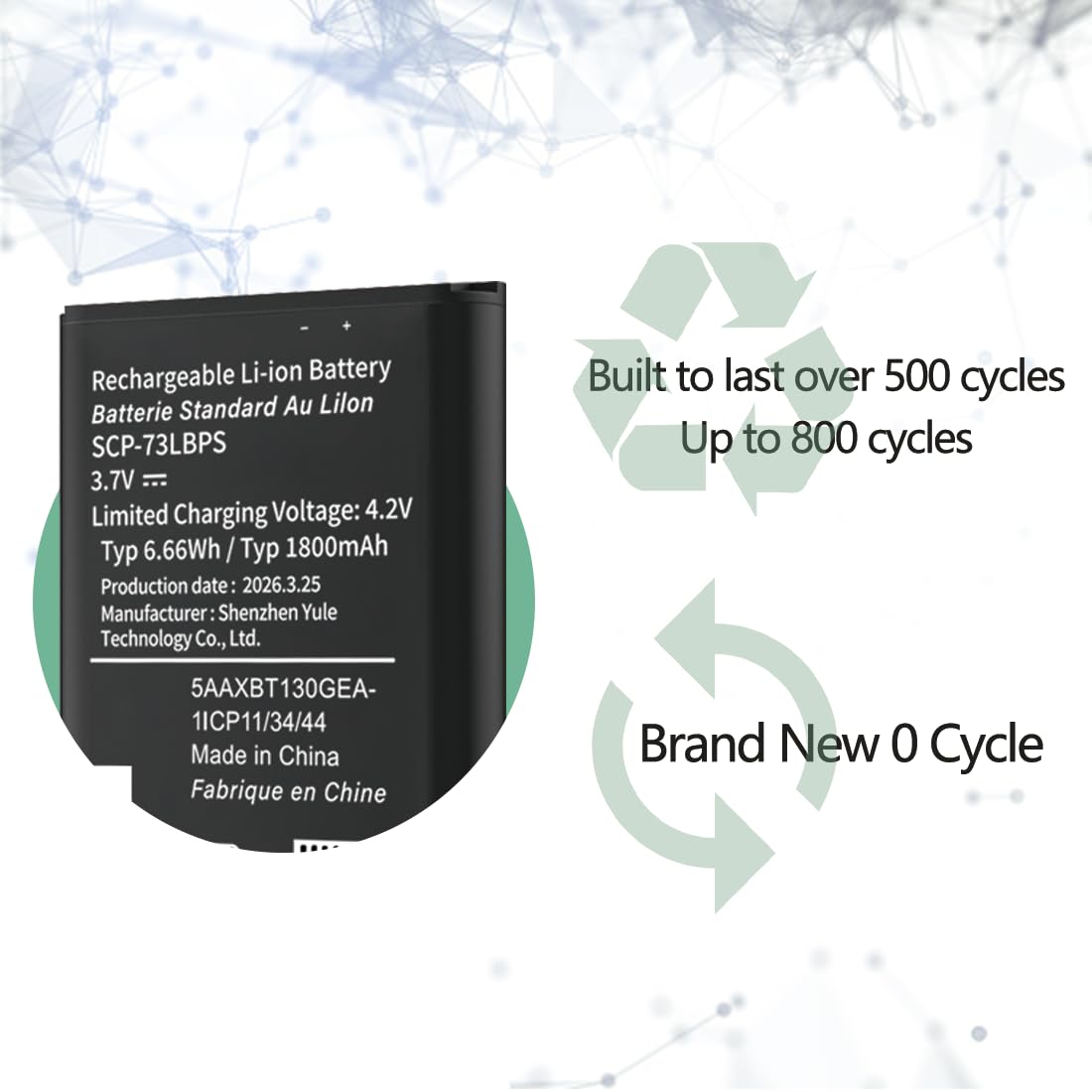 Amazon.com: Abtter SCP-73LBPS Battery, [1800mAh] High Capacity