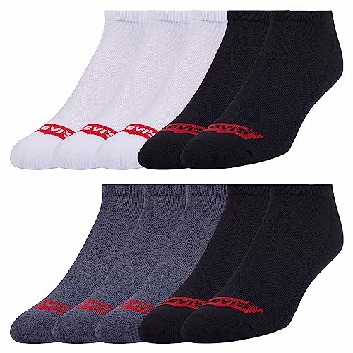 Levi's Mens Socks 10 Pairs Crew Low Cut No Show Quarter Ankle Socks for Men Premium Athletic Men's Socks Size 9-12