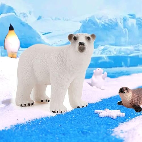 QuarenDen Arctic Animals Toys, Polar Animals Toy, 21PCS, Model Scenery Kit, Antarctic Animals Figurines for Kids Cake Toppers Christmas Birthday Toy Gift - Image 6