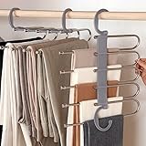 AIR&TREE 1 Pack Pants Hangers Space Saving,Anti-Rust Plastic Hangers,Durable and Sturdy Hangers for...
