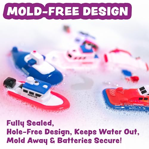 image for Tub Works® Ocean Rescue™ Vehicles Light Up Bath Toys, 6 Pack | Wate