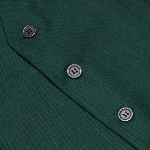 Image of Hi-Tie Men's Formal Suit Vest Solid Fit Vest for Men 3 Pockets V Neck Waistcoat Business Wedding Casual