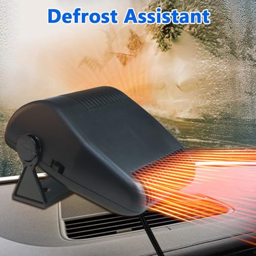 Auto-Heizung, 2-in-1 tragbare Auto-Heizung, schnelles Aufheizen, Scheibenentfroster, Demister, schnelle Abkühlung, geräuscharmer Heiz- und Kühlventilator, automatischer Trockner,