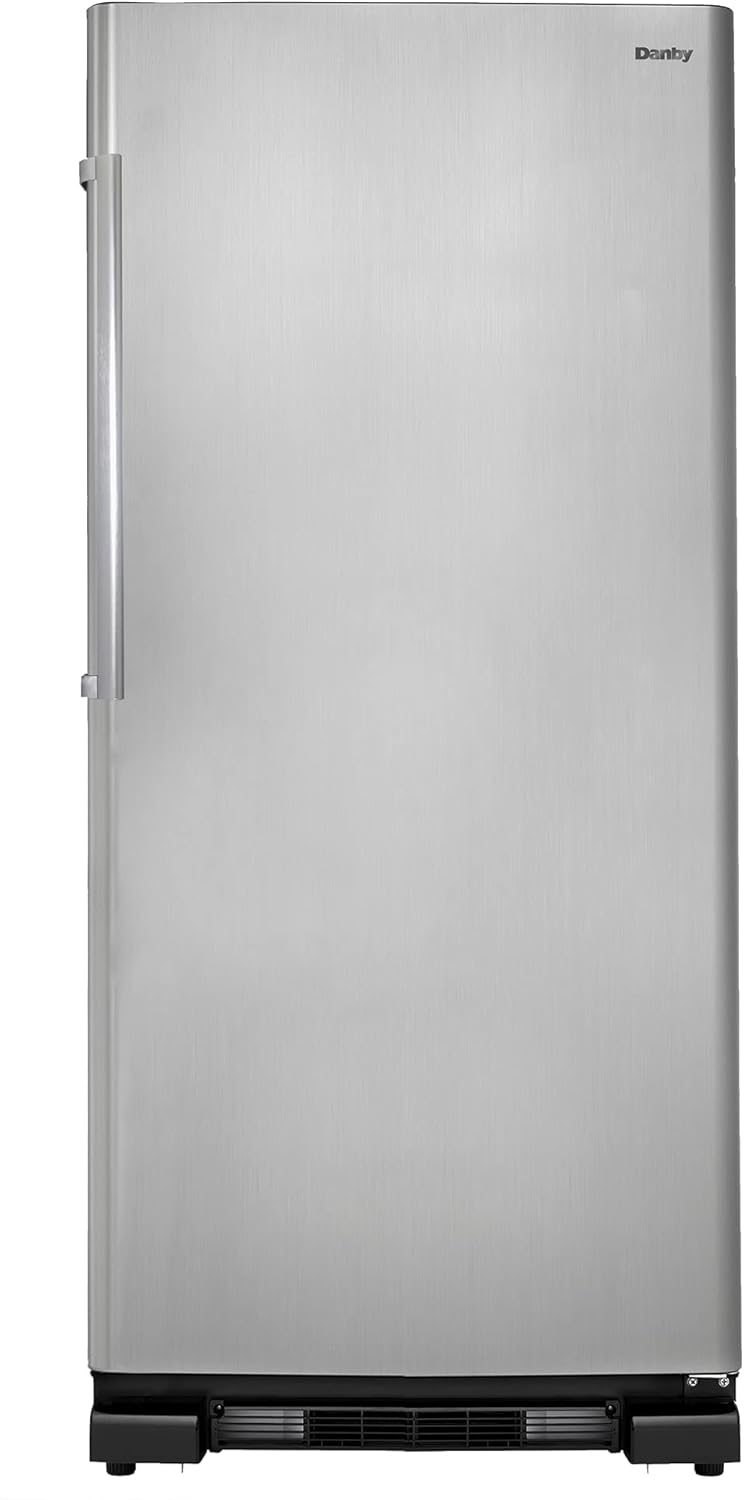 Danby Designer DUF167A4BSLDD 16.7 Cu.Ft. Upright Freezer, Garage Ready
