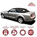 Sierra Auto Tops Replacement Convertible Soft Top with Heated Glass Window, fits Ford Mustang, Shelby, and GT500 Models 2005-2014, Premium Grade Sailcloth Vinyl, Black