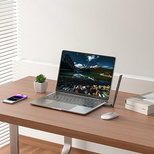 Image of Amazon Basics 600Mbps Free Driver Wireless USB Adapter | Dual Band 2.4GHz and 5 GHz | 5 Dbi Antenna | PC, Laptop | Supports Windows, Mac and Linux | USB 2.0