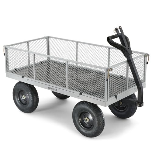Steel Garden Cart with Removable Sides