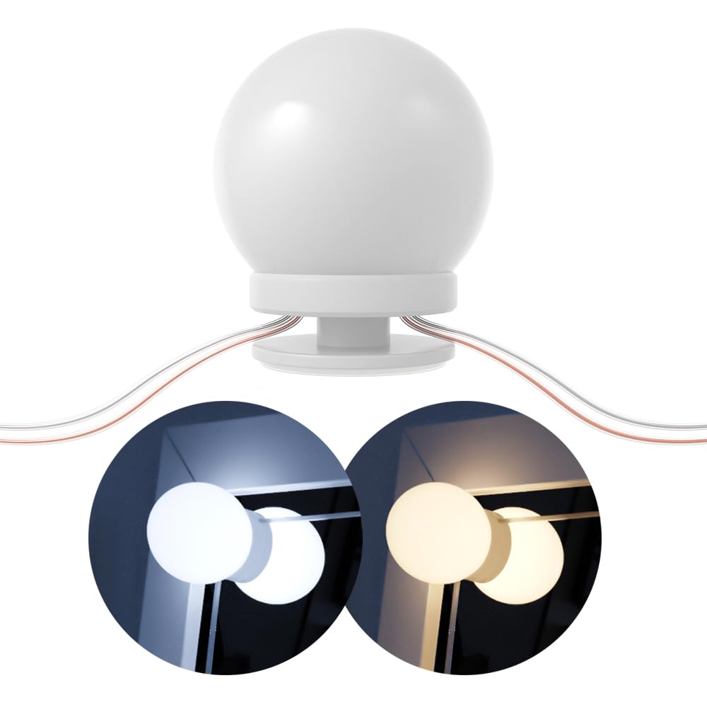 Vicco Illuminazione della toeletta, Bianco, 400 cm