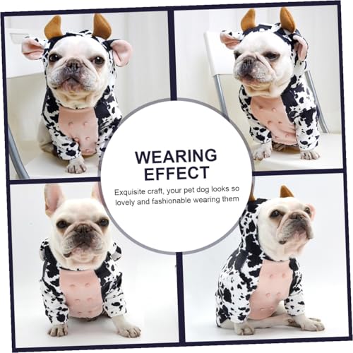 Disfraz de Vaca para Perros Talla S Liviano y Cómodo miniatura 7