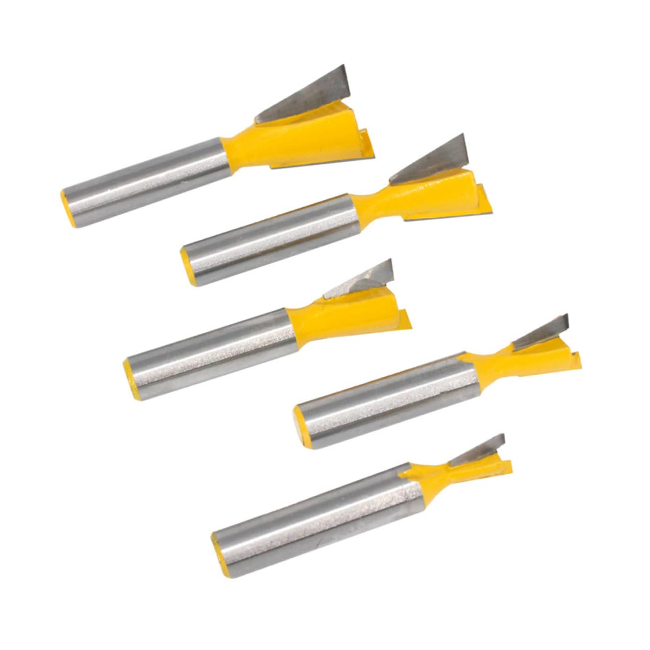 POPETPOP 10pezzi Punte Per Fresatrice Legno Dovetail Cutter Resistente Per Lavori Di Falegnameria Per Mobili Legno Rivestimento Anti Maggiore Durata