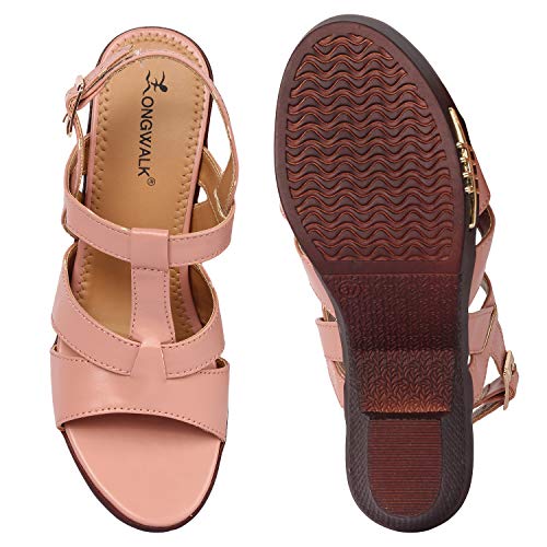 Image of Longwalk Women's & Girls' Fashion Sandal Comfortable Heel Party Wedge Sandals