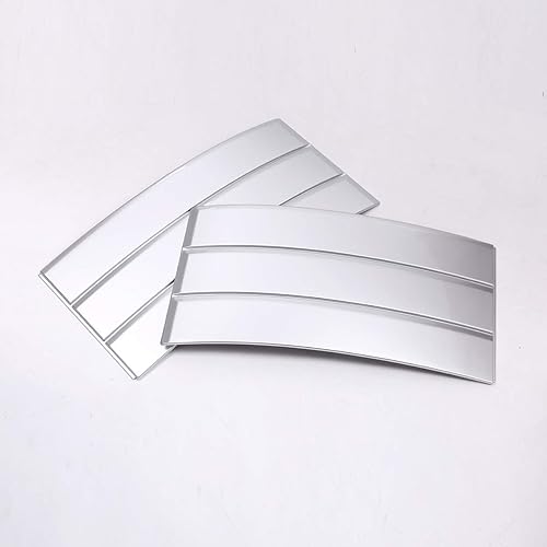 Miniatura 4 de YIWANG - Juego de 2 cubiertas cromadas para rejilla de ventilación lateral de coche para Land Rover Range Rover Vogue 2013-2020, color plateado