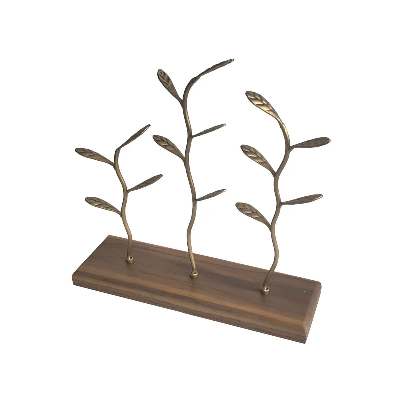 guiling-1986 Jewelry Organizer Jewelry Stand with Metal Branches and Rectangle Base Jewelry Display