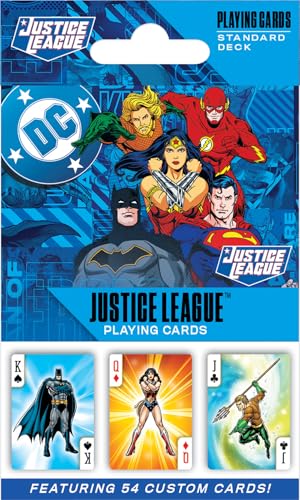 Masterpieces Officially Licensed Justice League Playing Cards - 54 Card Deck for Adults