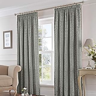 Fusion - Eastbourne - Curtains, 168 x 183cm, Silver
