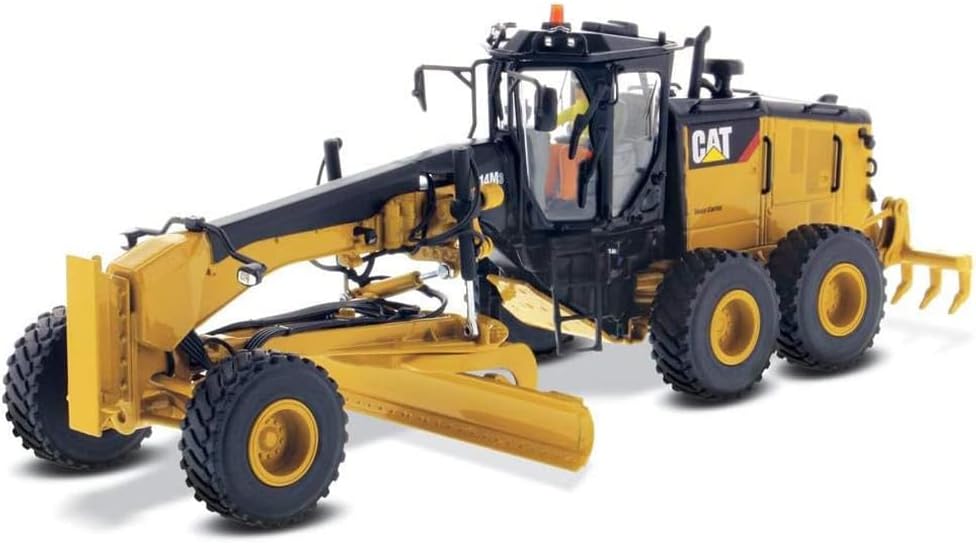 Diecast Masters 1:50 Caterpillar 14M3 Motor Grader | High Line Series Cat Trucks & Construction Equipment Scale Model Collectible 85545