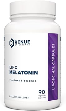 Renue By Science Melatonin | Liposomal Melatonina Supplement | 90 كبسولات Melatonin عالية القوة - 1mg Melatonin لكل خدمة | Sleep Aid Melatonin | غير GMO | صنع في الولايات المتحدة الأمريكية واختبار الطرف الثالث