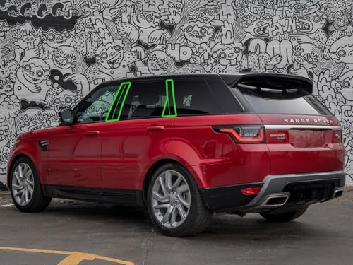 Calcomanía para poste de pilar negro brillante para Land Rover Range Rover Sport 2014 a 2021 3