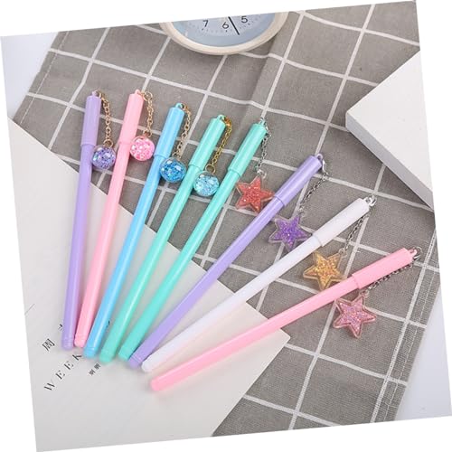 Set de 5 bolígrafos creativos de gel con colgante, diseños variados miniatura 7
