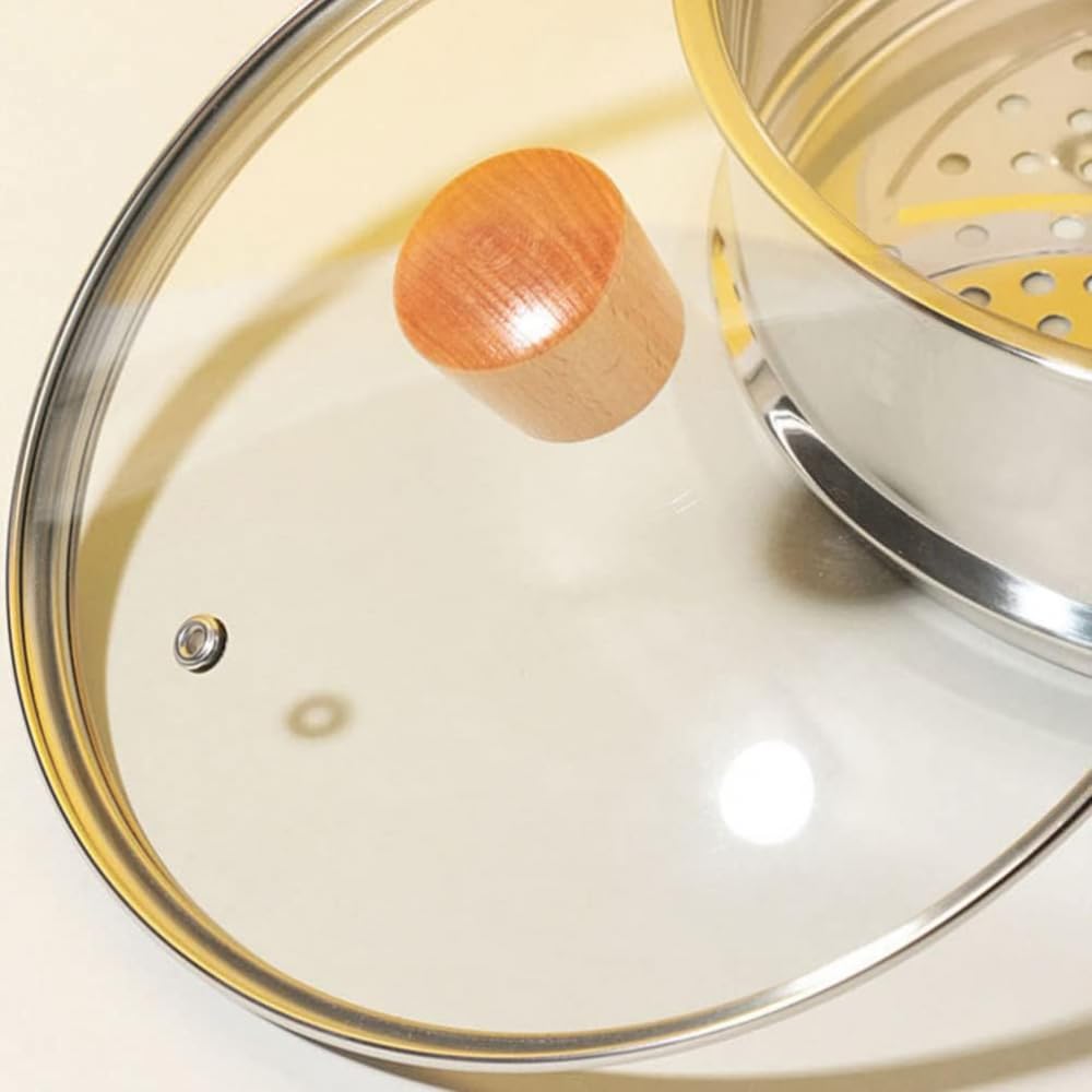 Lebensmittelabdeckung, Glasbratentopf, gehärtetes Glas, Topfdeckel, Universaldeckel, Töpfe mit Knotengriff, für Kochtopf, Topf, Ersatz, Universal-Topfdeckel, Universal-Topfdeckel, Universal-Topfdeckel