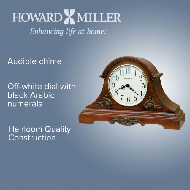 Amazon.com: Howard Miller Sheldon Mantel Clock | Americana Cherry