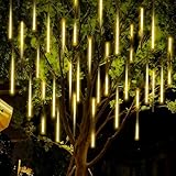 Cascada de Luces LED Navideñas para Exteriores - Cálidos, 6M 360 LEDs (50cm x 10 Tubos) Impermeable de Lluvia de...