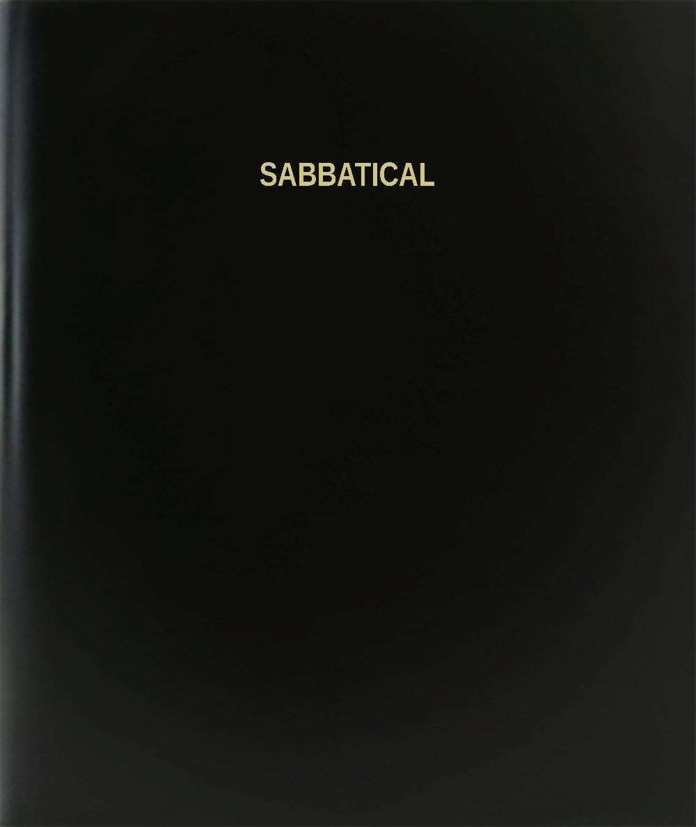 BookFactory Sabbatical Log Book/Journal/Logbook - 120 Page, 8.5''x11'', Black Hardbound (XLog-120-7CS-A-L-Black(Sabbatical Log Book))