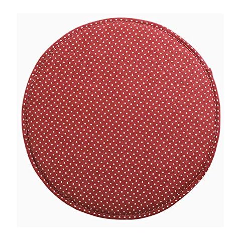 Mkuha 4 Cojines Redondos Antideslizantes de Algodón y Lino Cover