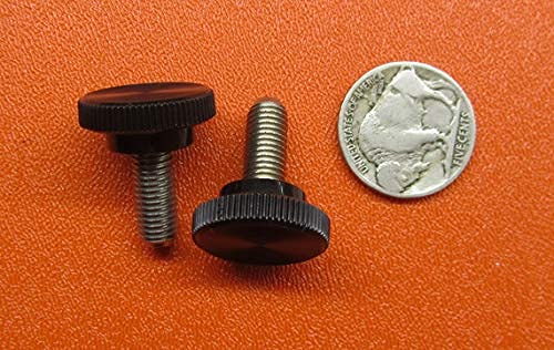 18-8 SS Plastic Head Knurled Thumb Screws FT 1/4-28 x .625" Length, 10 Pack