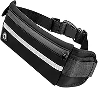Pochete Slim Fitness Corrida Academia Porta Celular Bike Preta para Corrida de Trilha e Acampamento Masculina Feminina Impermeável Esportiva