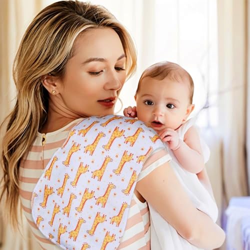 Gelisite 6 Pack Cotton Baby Burp Cloths Extra Absorbent Soft for Baby Boys and Girls (Multi03) - Thumbnail 2
