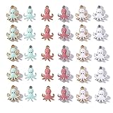 💗Tamaño: 1,3 x 1,7 cm. Exquisito y pequeño. El paquete incluye 30 unidades. 6 estilos, 5 de cada estilo. Muchos bonitos dijes de joyería adecuados para varios proyectos de manualidades. Suficiente para tus diversas necesidades.