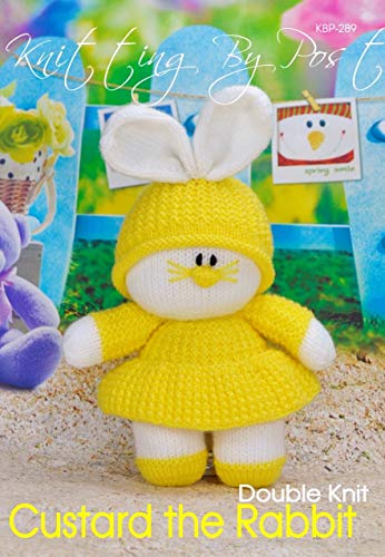 Knitting by Post Toy Knitting Pattern - Custard The Rabbit from Easter Animal Knitters Leaflet. Knit Cute Bunnies Handmade Gifts. Fun Quick & Easy Beginner Soft Toy UK Terms. - Image 5