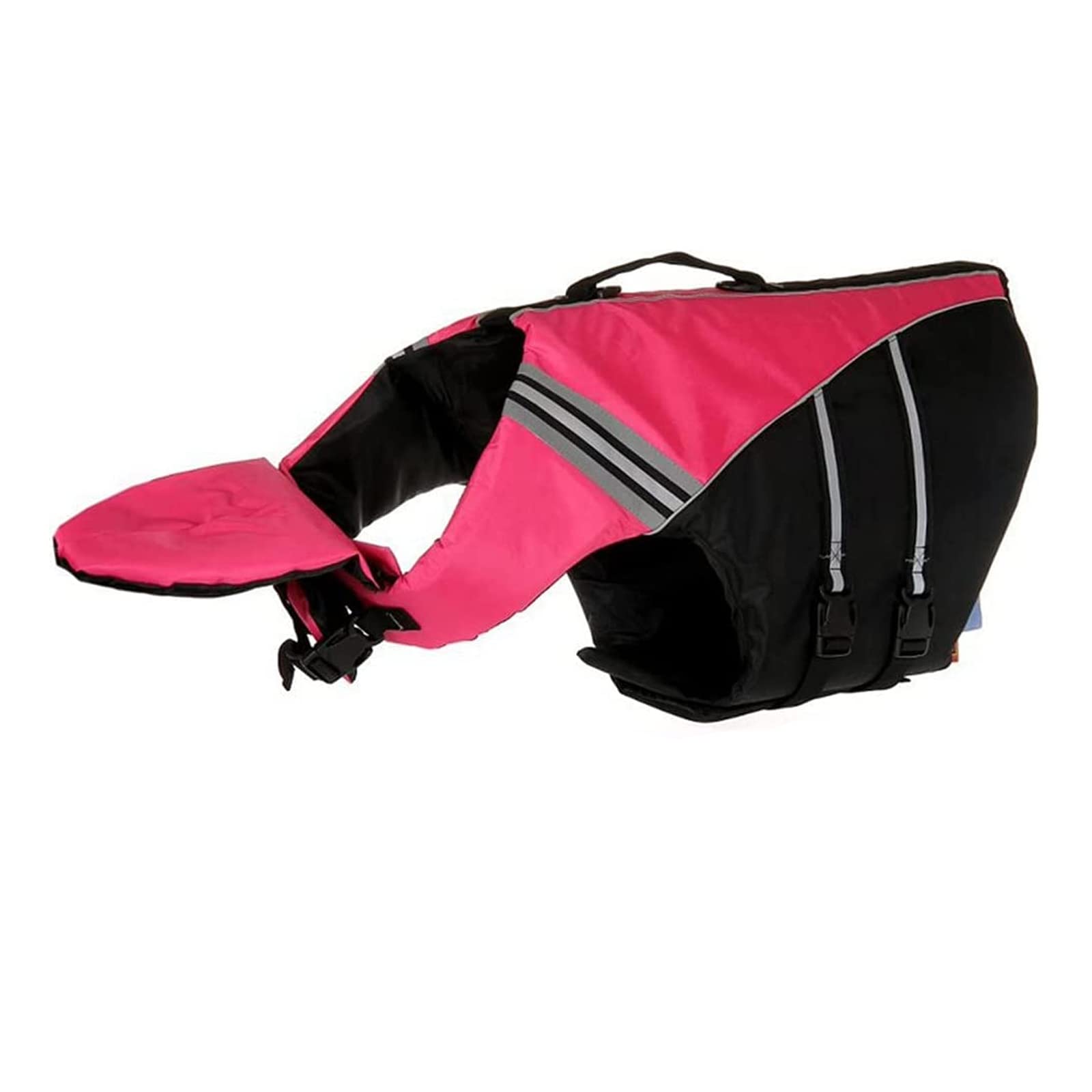 Gilet de Sauvetage pour Chien de Compagnie vêtements de sécurité Gilet de Sauvetage vêtements de Natation Maillots de Bain d'été pour Petit Grand Chien,Rose,XL