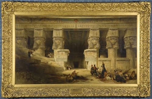 Lienzo de Dendera de 60x90cm con acabado artístico de David Roberts para pared