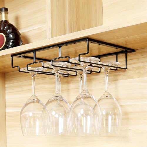 Estante para copas de vino para armario, soporte colgante para cocina y comedor, fácil instalación, soporte flotante de almacenamiento