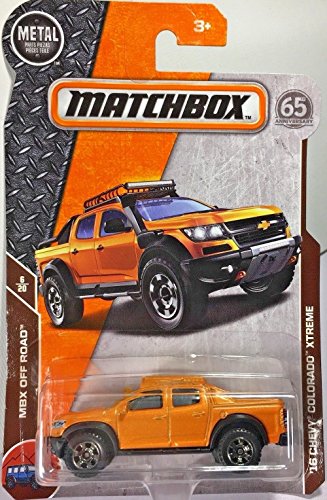 Matchbox 2018 Mbx Off Road '16 Chevy Colorado Xtreme 92/125, Orange #TOP14