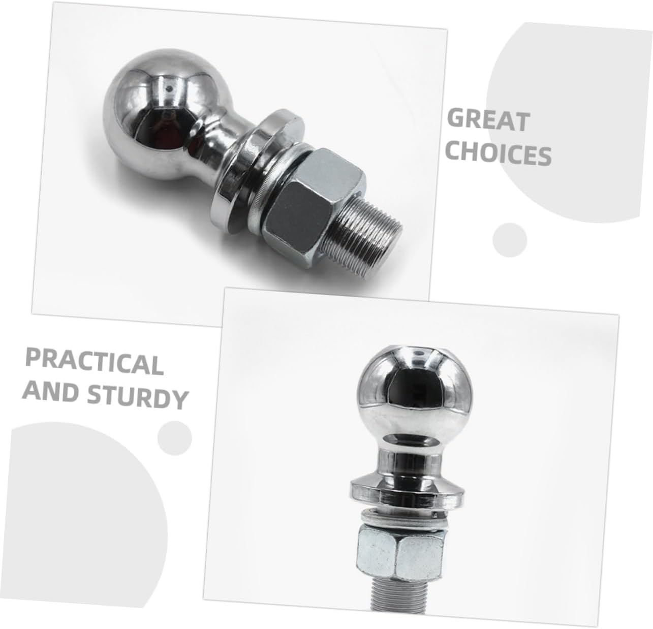 2pcs Trailer Tow Replacement for Secure Towing Hitch High Strength Construction for Trailers and Rvs