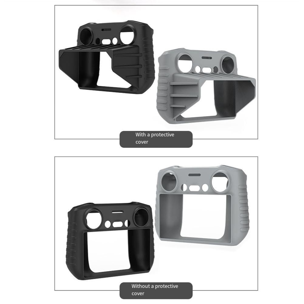 Funda de silicona para mando a distancia Mavic 4 Pro con protección anticaída y parasol integrado, compatible con RC 2, color negro