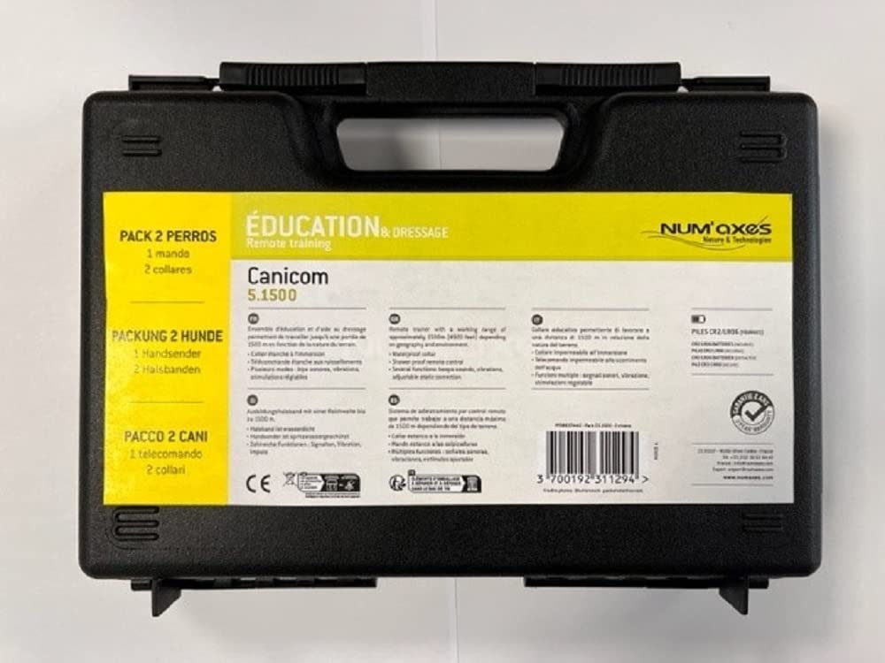 NUM'AXES Ensemble D’ÉDUCATION Pack CANICOM 5.1500 pour 2 Chiens