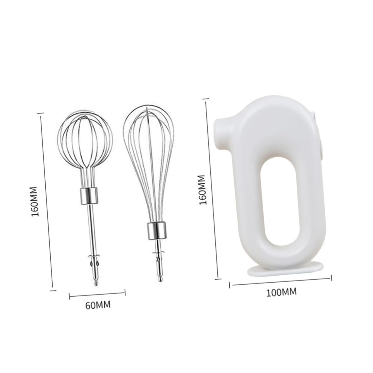 Ipetboom Frusta Elettrica Portatile Ricaricabile USB Leggera a Immersione per Montare Albumi e Preparare Dolci, Accessori Staccabili Salvaspazio per Cucina Contemporanea