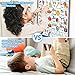 Electronic Alphabet Wall Chart, Talking ABC, 123s, Music Poster, Kids Learning Toys for Toddlers 1-3, Interactive Educational Toddler Toy, Birthday Gifts for Age 1 2 3 4 5 Year Old Boys Girls - Blue
