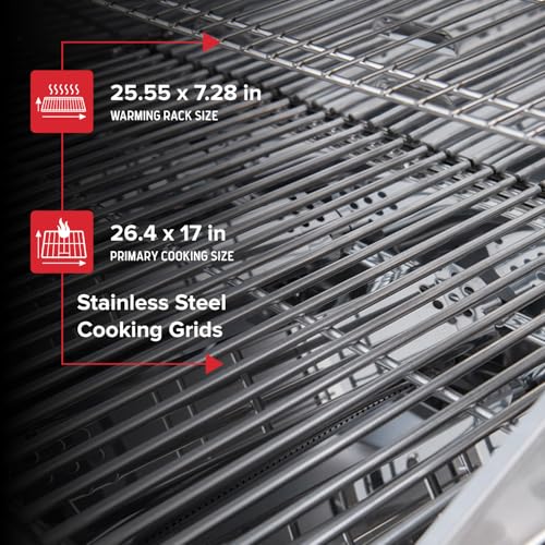 Image of Nexgrill 4-Burner Propane Gas Grill in Stainless Steel with Side Burner, 60000BTUs, 626 sq. in. Cooking Space, Perfect for Outdoor Cooking & Grilling, Patios, BBQ, Backyards, Silver, 720-0830H