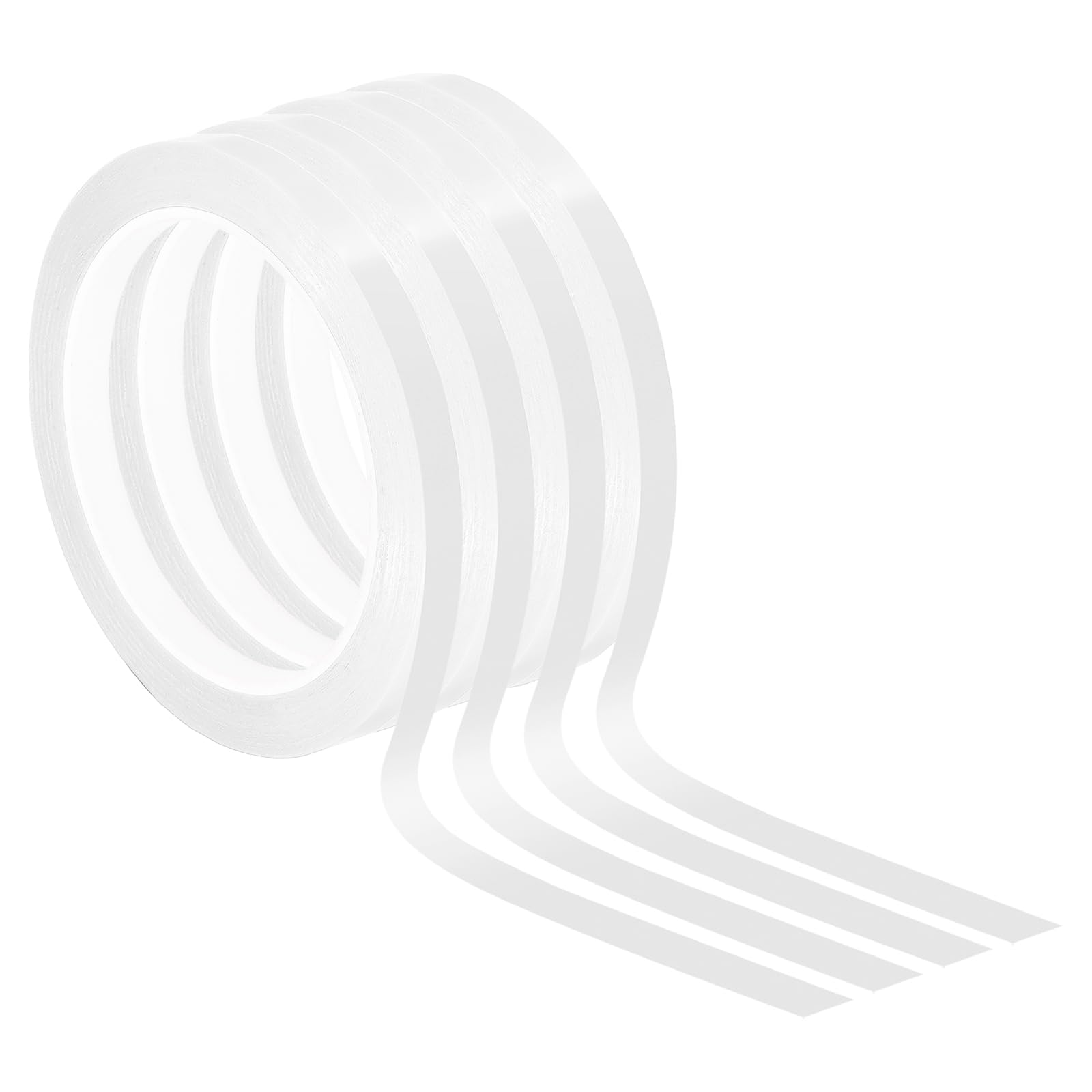 PATIKIL 5/16" Whiteboard Tape, 4 Pack Thin Dry Erase Tape for Graphic Chart Marking DIY Art White