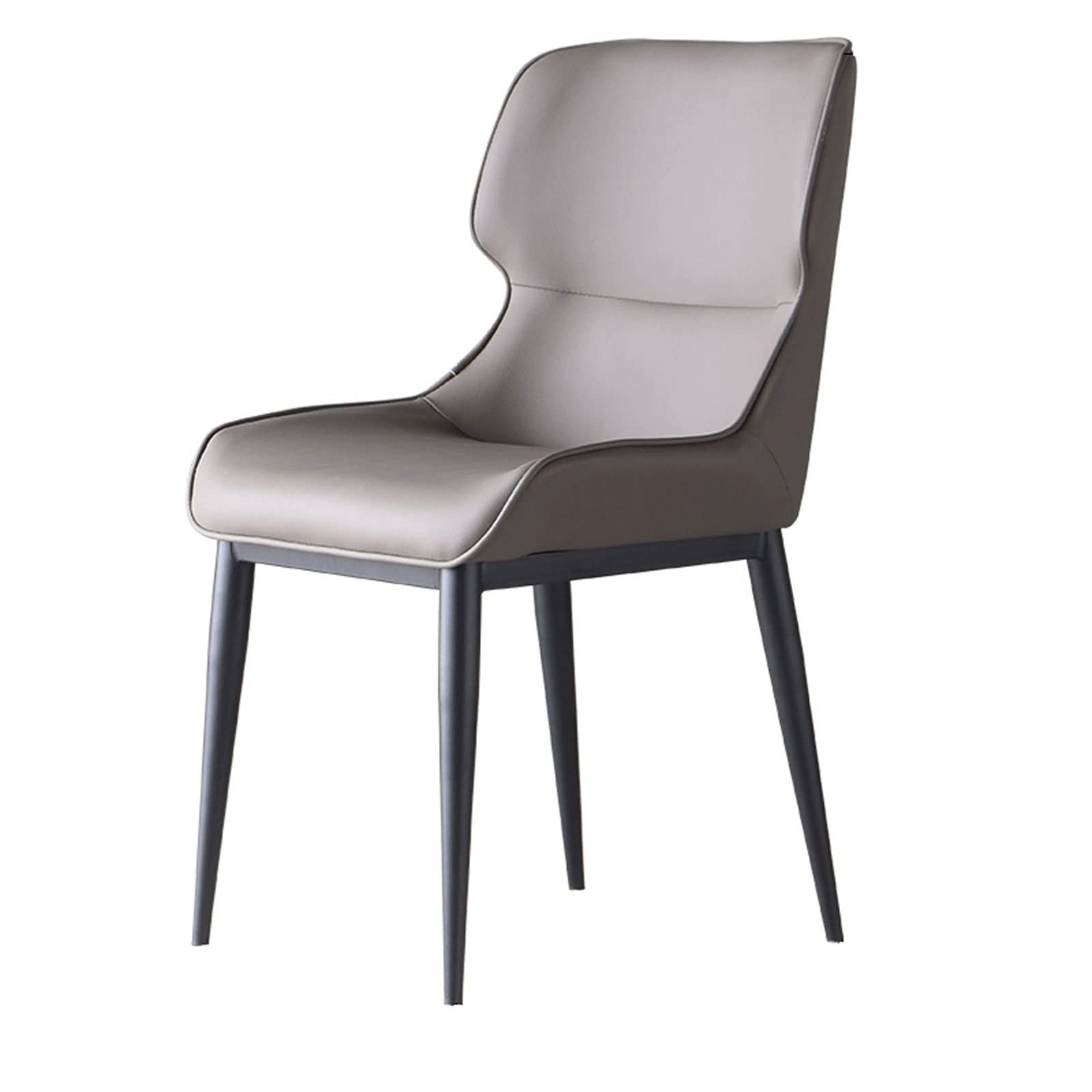 Chaise de cuisine en similicuir gris foncé pour sublimer votre coin repas familial